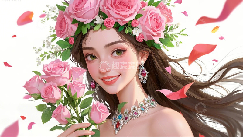 高清大图下载【趣麦麦图】女神节 妇女节 背景 图片8