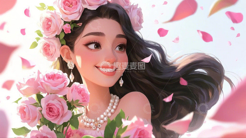 高清大图下载【趣麦麦图】女神节 妇女节 背景 图片11