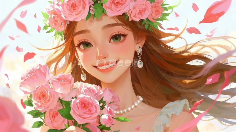 高清大图下载【趣麦麦图】女神节 妇女节 背景 图片