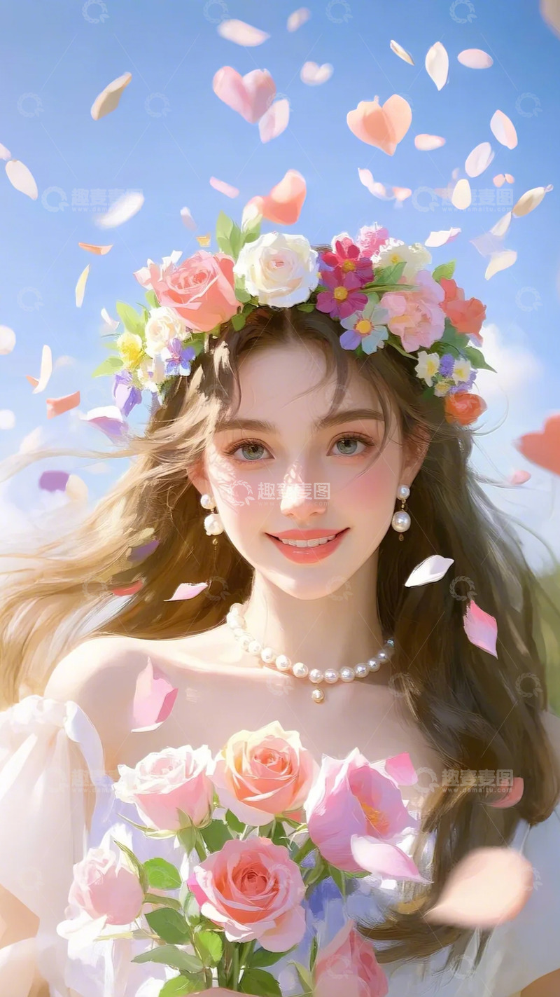 高清大图下载【趣麦麦图】女神节 妇女节 背景 图片5