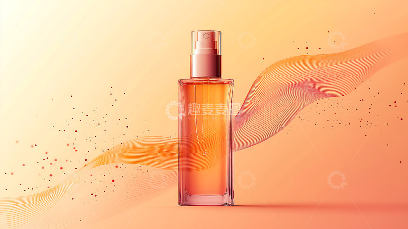 高清大图下载【趣麦麦图】化妆品瓶插画底图