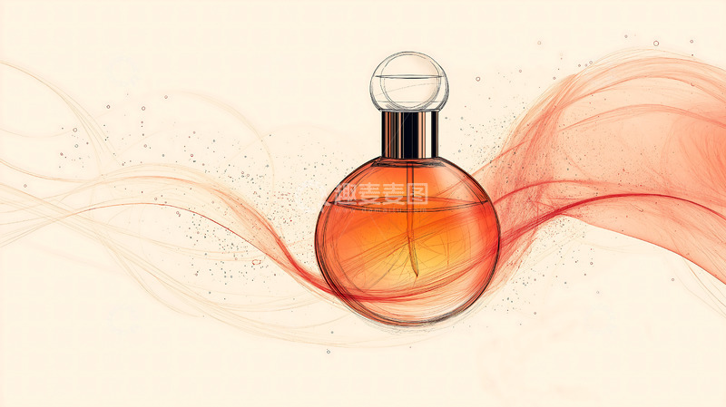 高清大图下载【趣麦麦图】化妆品瓶插画底图3
