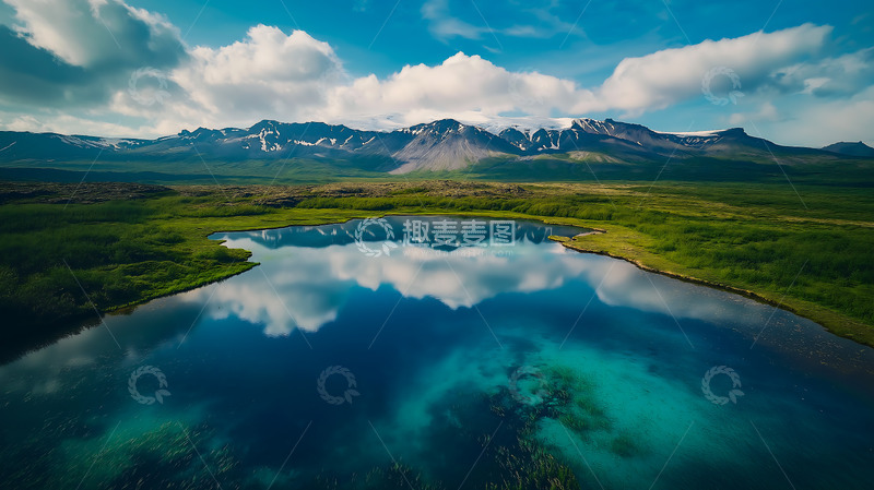 高清大图下载【趣麦麦图】高原冰川湖泊2