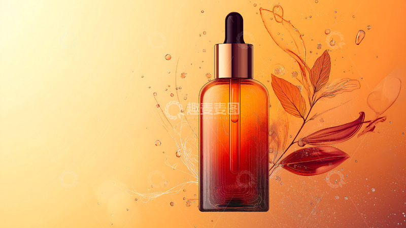 高清大图下载【趣麦麦图】化妆品瓶插画底图8