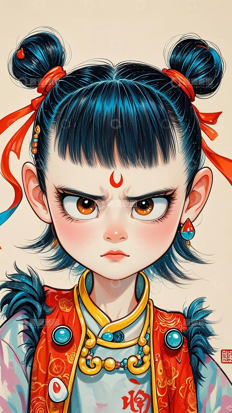 高清大图下载【趣麦麦图】哪吒设计素材2