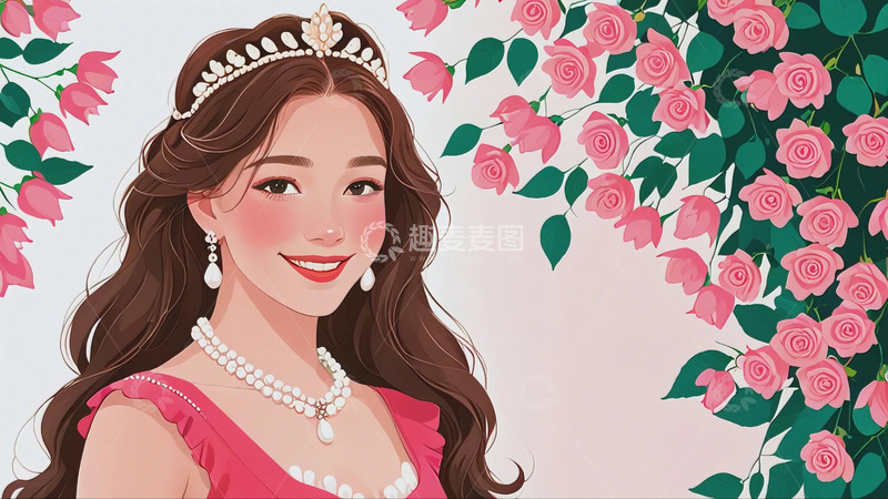 高清大图下载【趣麦麦图】女神节 妇女节 背景 图片22