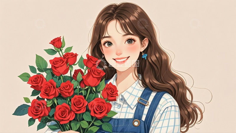 高清大图下载【趣麦麦图】女神节 妇女节 背景 图片 女生 小清新