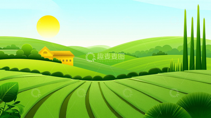 高清大图下载【趣麦麦图】春天绿色小清新植物立春春分惊蛰雨水4