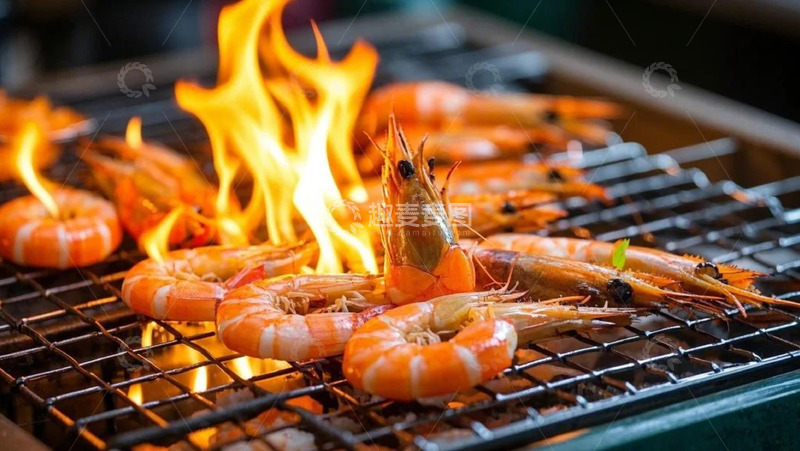 高清大图下载【趣麦麦图】海鲜烧烤1