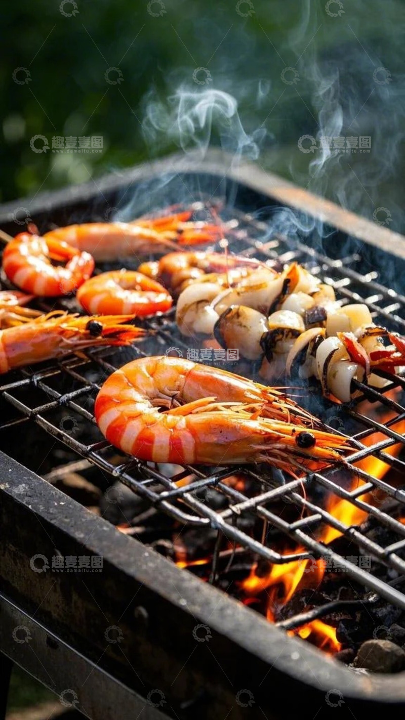 高清大图下载【趣麦麦图】海鲜烧烤5