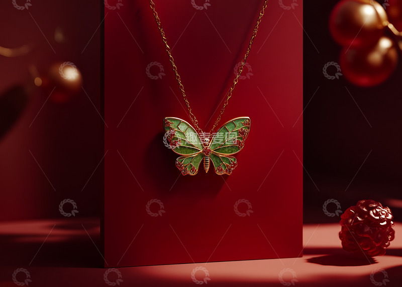 高清大图下载【趣麦麦图】黄金珐琅饰品摄影图