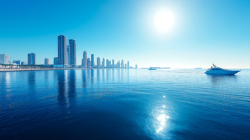 沿海城市海景风光1