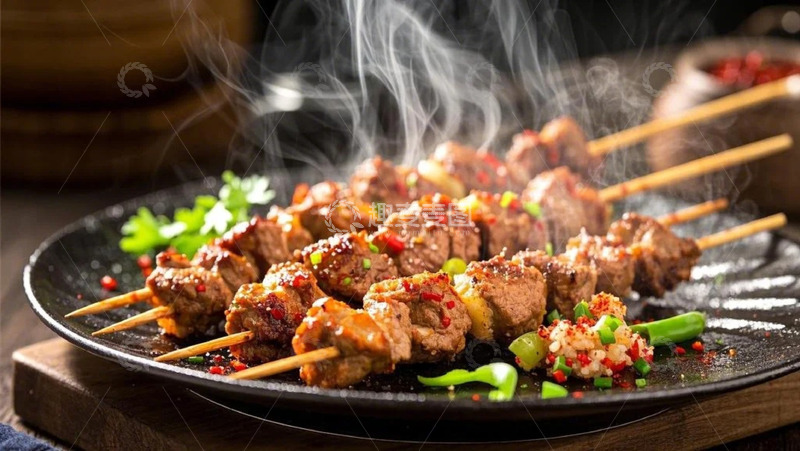 高清大图下载【趣麦麦图】烧烤肉串6