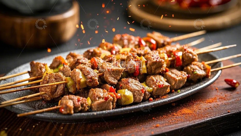 高清大图下载【趣麦麦图】烧烤肉串2