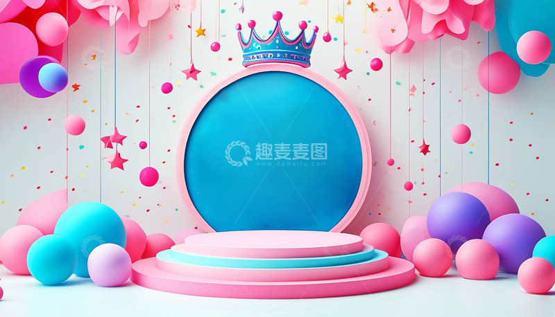 高清大图下载【趣麦麦图】三八女神节妇女节情人节节日背景