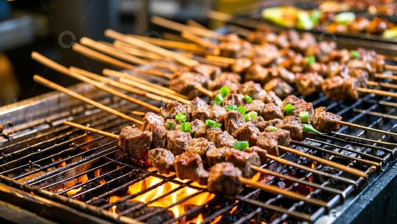 高清大图下载【趣麦麦图】烧烤肉串7