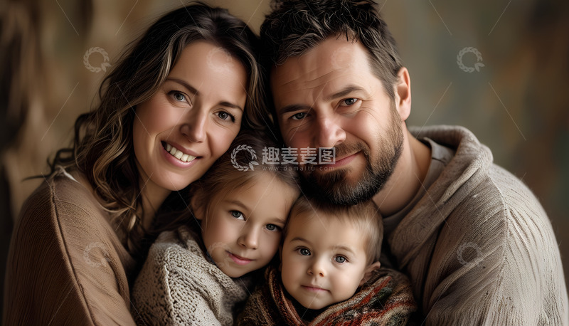 高清大图下载【趣麦麦图】人物亲子一家人人像摄影1