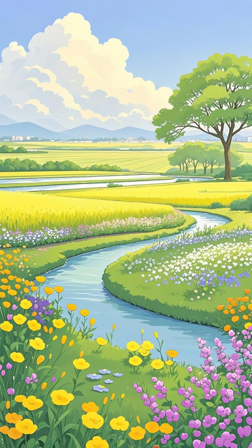 田野 秋天 稻田 2