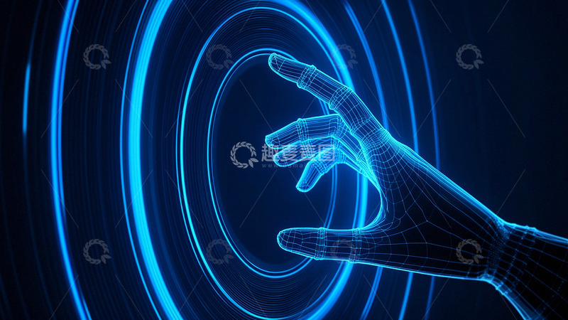 高清大图下载【趣麦麦图】科技之光点亮未来