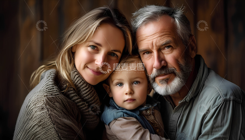 高清大图下载【趣麦麦图】人物亲子一家人人像摄影