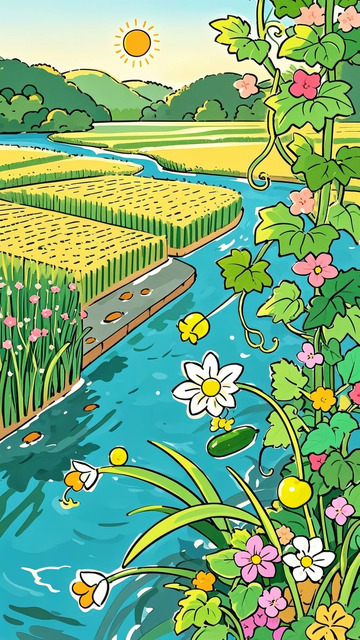 春天 瓜果 田野1