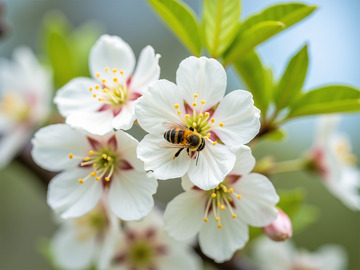 春天节气春分樱花摄影图