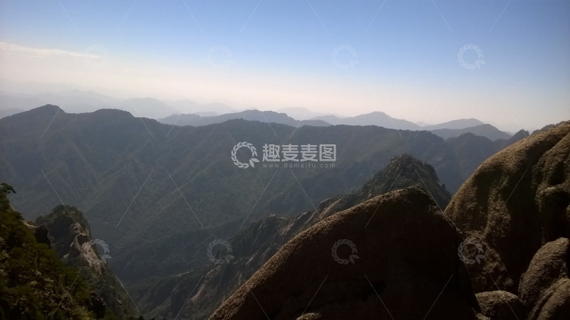 高清大图下载【趣麦麦图】黄山风景云海高山天空云