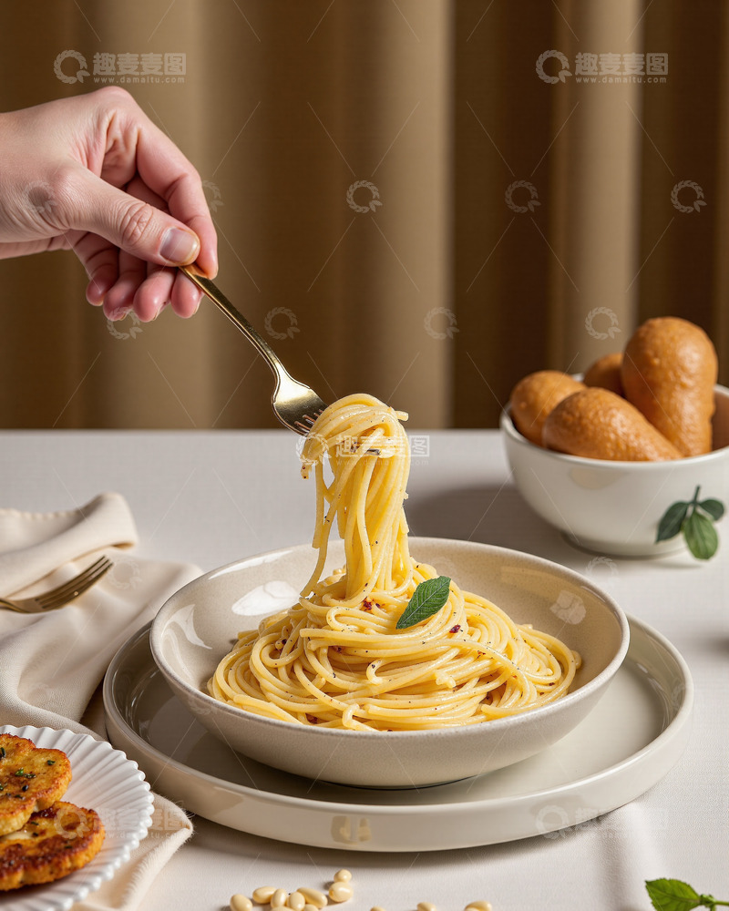 高清大图下载【趣麦麦图】美味意大利面1