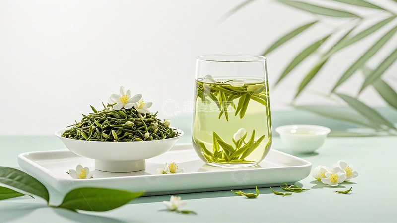 高清大图下载【趣麦麦图】春茶茉莉花茶绿茶新茶上市4