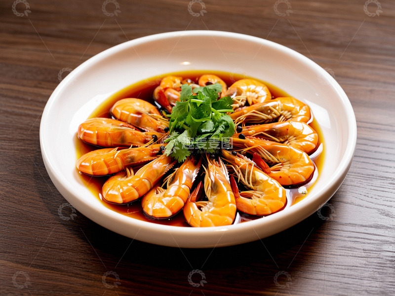 高清大图下载【趣麦麦图】一盘美味大虾7