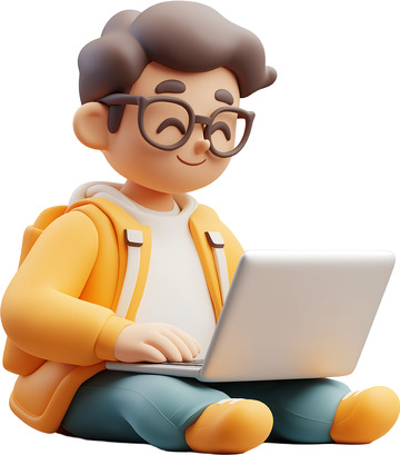 开发免抠程序员3D工程师卡通
