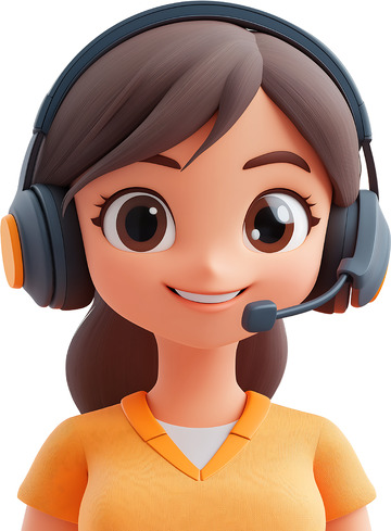 卡通3D售后免抠客服人物