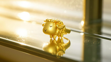 黄金 卡通动物 羊