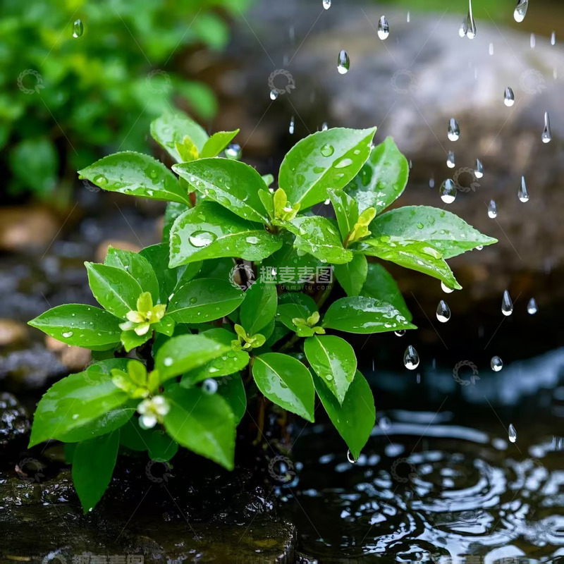 高清大图下载【趣麦麦图】好雨知时节，当初乃发生
