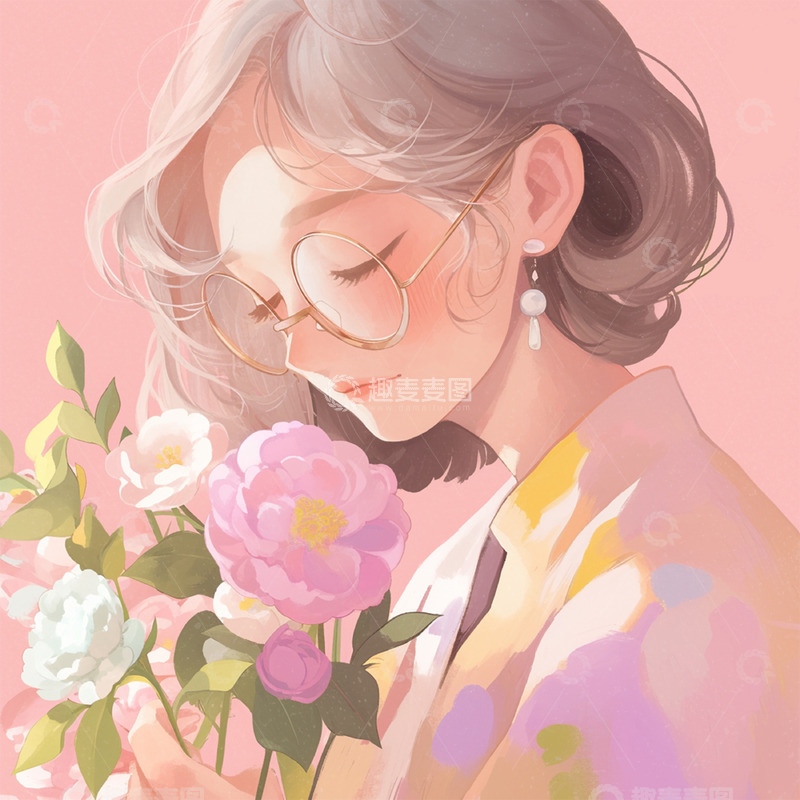 高清大图下载【趣麦麦图】女神节女性人物