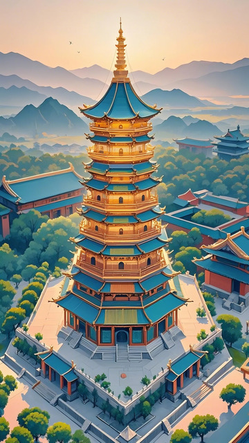 广胜寺飞虹塔  建筑 地标