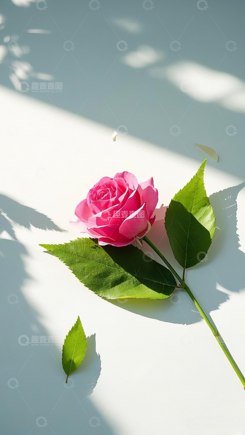 高清大图下载【趣麦麦图】粉色的玫瑰花2