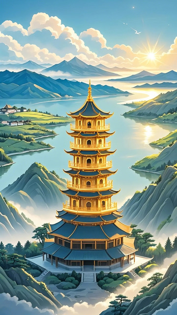 广胜寺飞虹塔  建筑 地标1