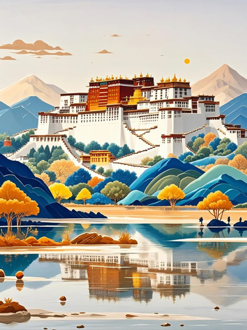 布达拉宫 建筑1