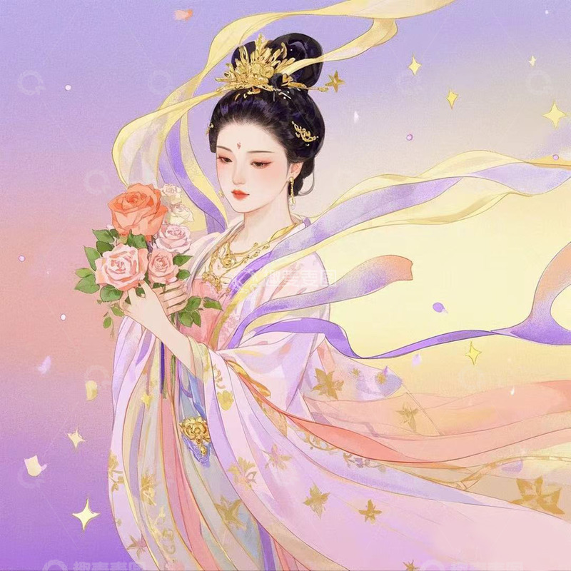 高清大图下载【趣麦麦图】古风美女素材