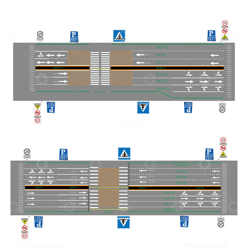 校园道路规划图