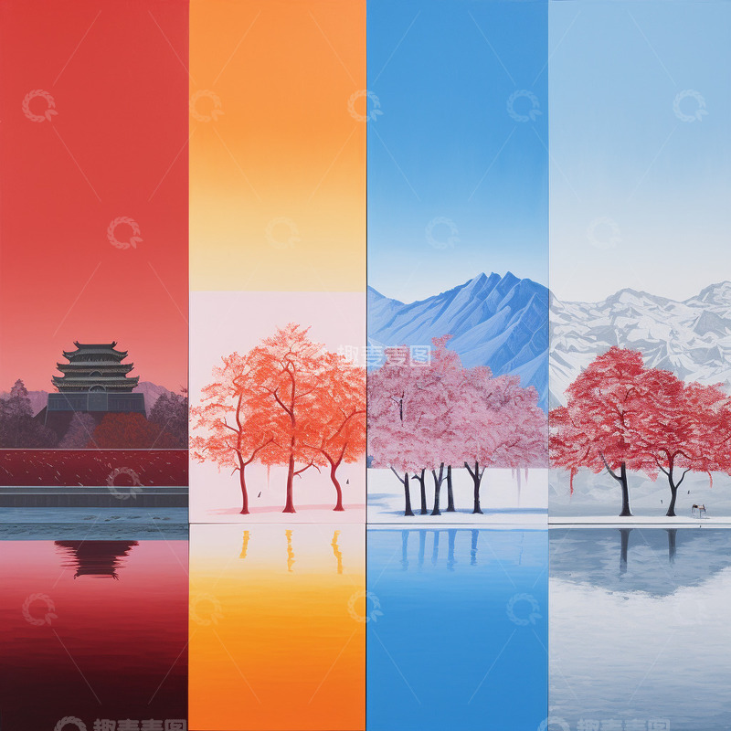 高清大图下载【趣麦麦图】古风水墨风景画1