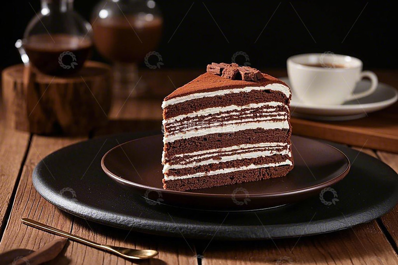 高清大图下载【趣麦麦图】巧克力千层蛋糕甜品2