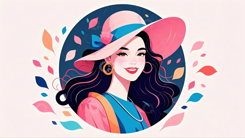 高清大图下载【趣麦麦图】妇女节 优雅女生 头像