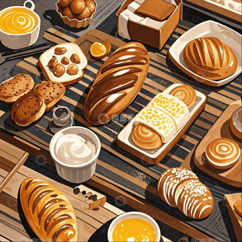 高清大图下载【趣麦麦图】充满食欲的下午茶