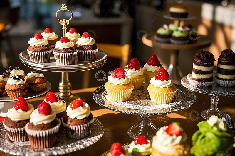 高清大图下载【趣麦麦图】甜品台小蛋糕