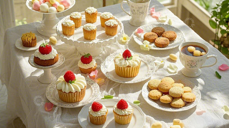 高清大图下载【趣麦麦图】甜品台小蛋糕节日装饰5