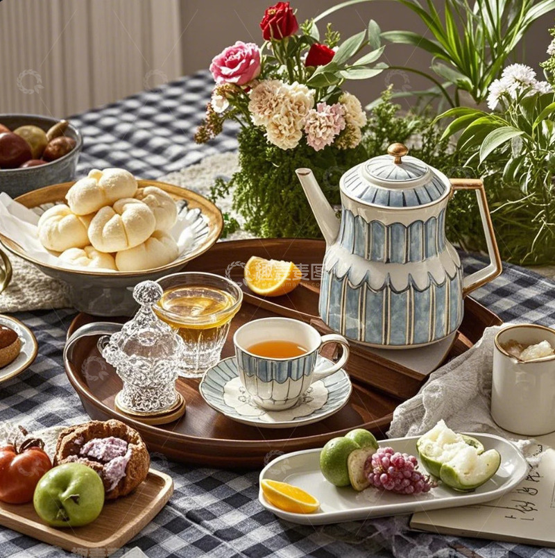 高清大图下载【趣麦麦图】快乐的下午茶2