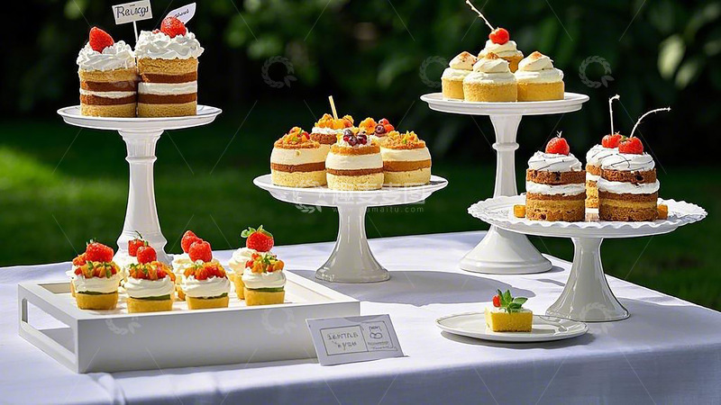 高清大图下载【趣麦麦图】甜品台小蛋糕节日装饰7