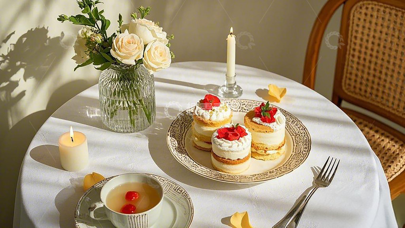 高清大图下载【趣麦麦图】草莓小蛋糕甜品1